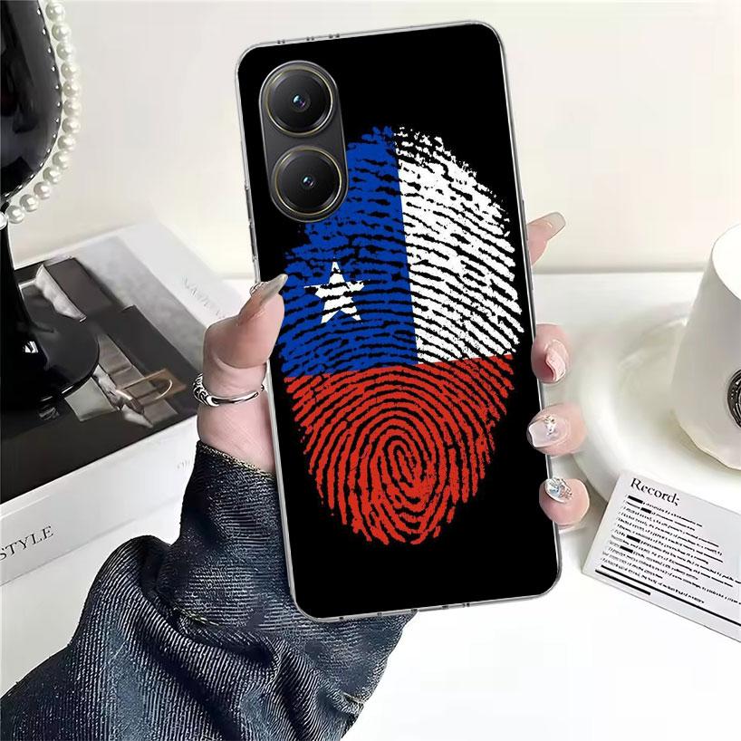 

Chile Flag Soft Phone Case For Xiaomi Redmi 15C 15 13C 13 Poco X5 X6 X7 F7 Ultra M7 12C 12 10 10C 9C 9A 9T 9 Fundas Poco X3 X4 N Redmi 9A