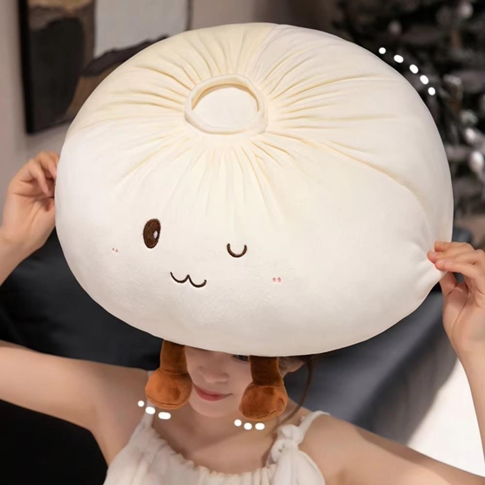 Super Soft Bun Plush Doll Fluffy Comfortable Dumpling Plush Toy Reduce Ppressure