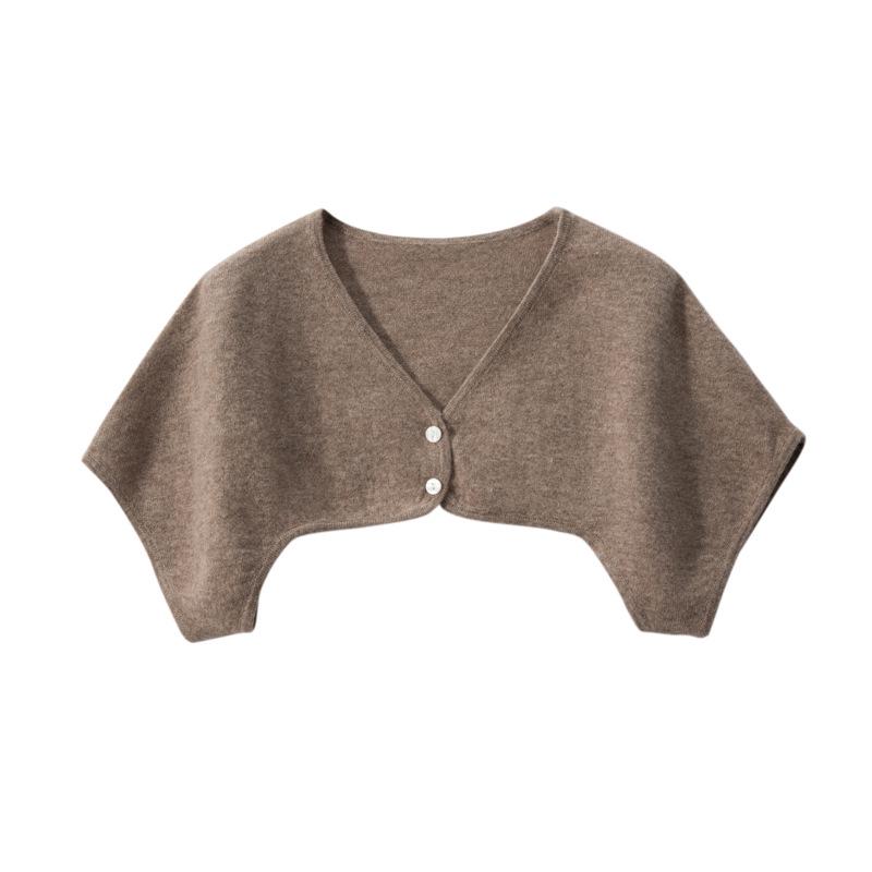Warm Cashmere Wool Shawl for Postpartum and Elderly - Sleep Shoulder & Neck Protection