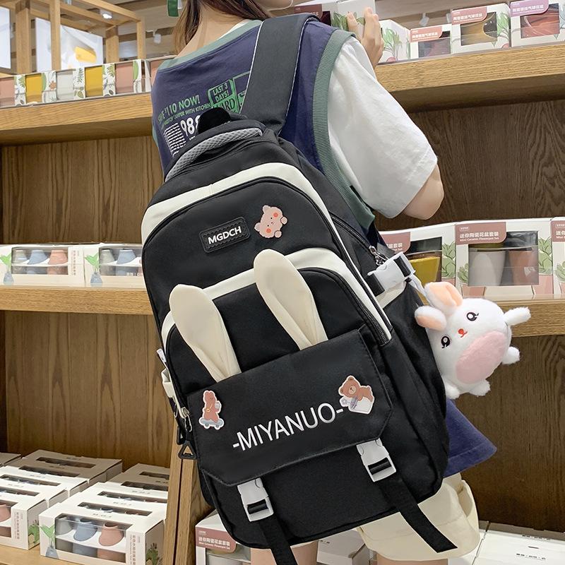 Schultasche Kinder Grundschüler Mädchen Hasenohren Rucksack Mittelschüler Oberstufenschüler Studenten Rucksack