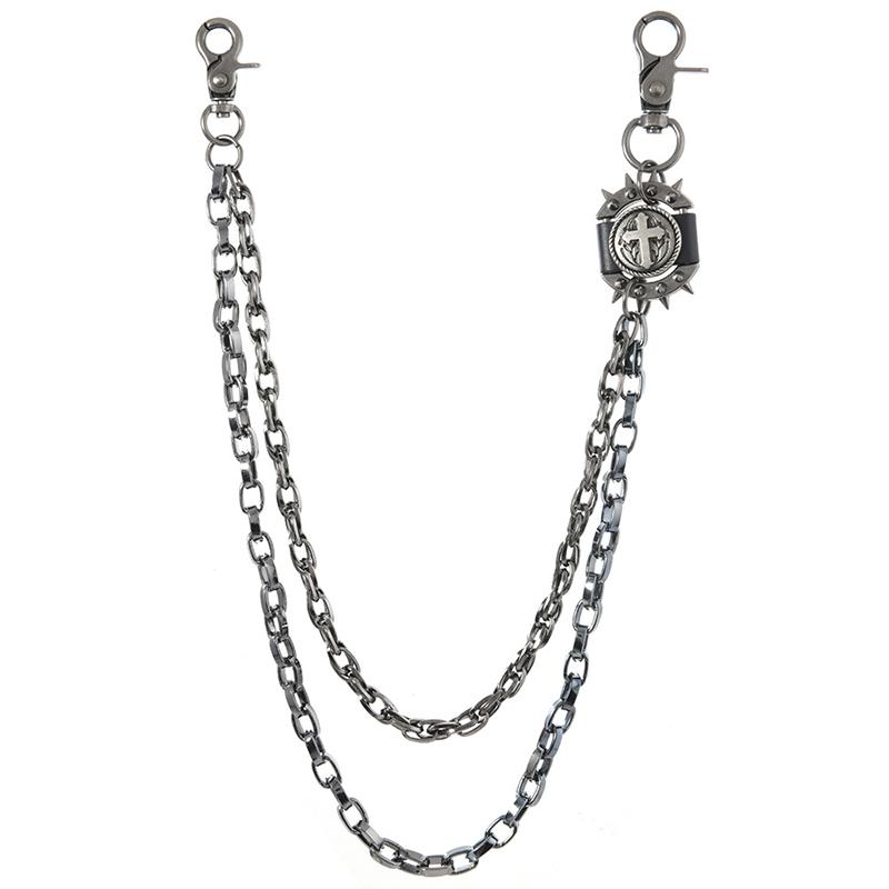 Punk-Taillengürtel Rock Hip Hop Spikes Hosenkette Anhänger Retro Cool Metallgürtel Bekleidung Handtaschen Dekoration