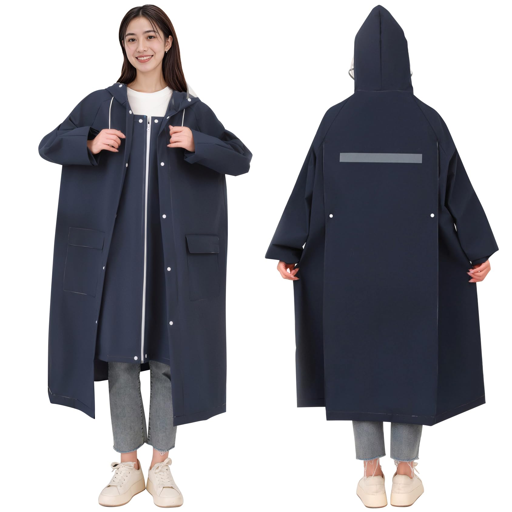 

Дождевой велосипедный дождевой рюкзак длинный светоотражающий двойной прозрачный дождевой ЕВА вода для дождливой погоды тяжелый размер L [Xrkuu] дождевик, пончо, мужской, женский, снаряжение,