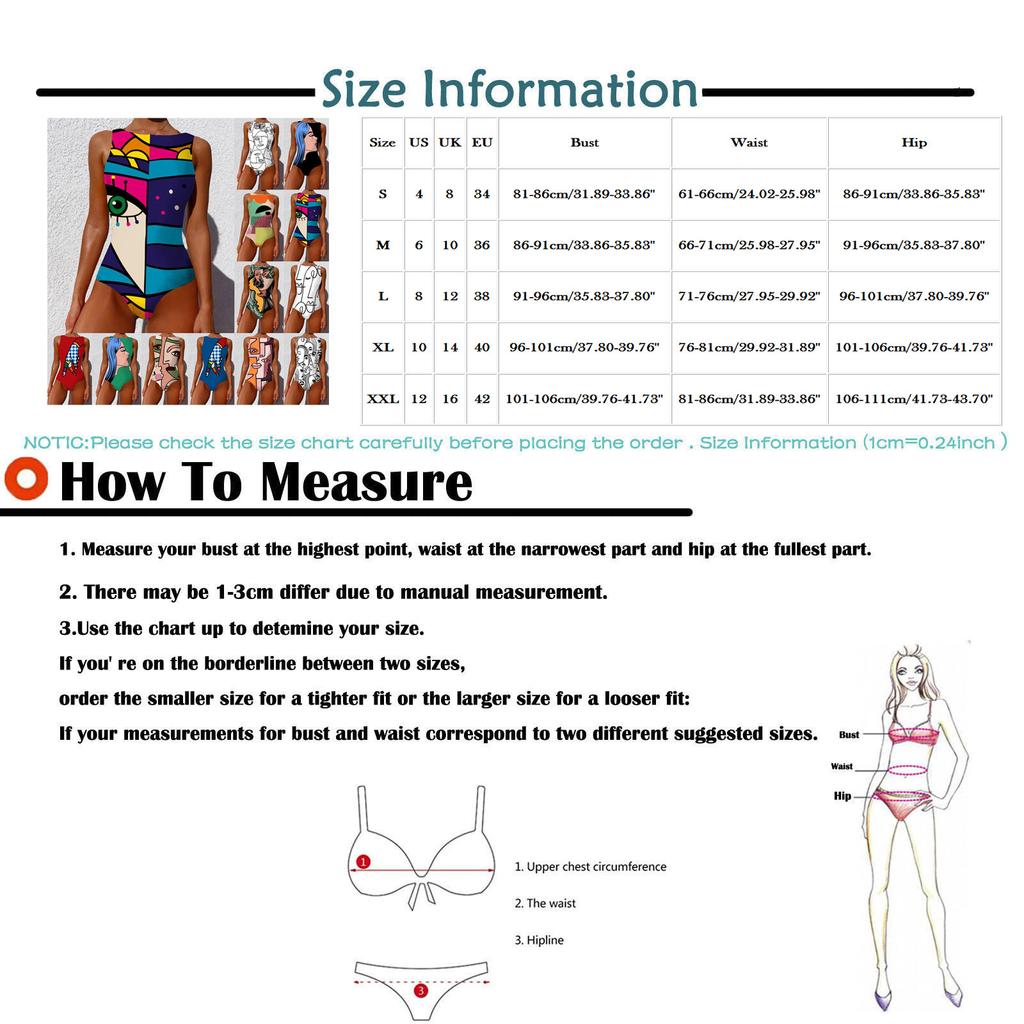 Fashion Women's Sexy Sleeveless Print Temperament Beachwear  Bikini Swimsuit