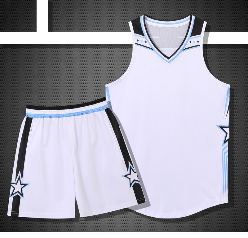 

Американская баскетбольная майка для средней школы для взрослых и детей, быстросохнущий летний тренировочный комплект 5XL синий/белый