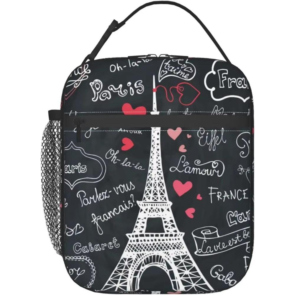 Lunch Bags  Eiffel Tower Lunch Box for Men Women Insulated Reusable Portable Lunch Tote Adults Lunch Bag for Office