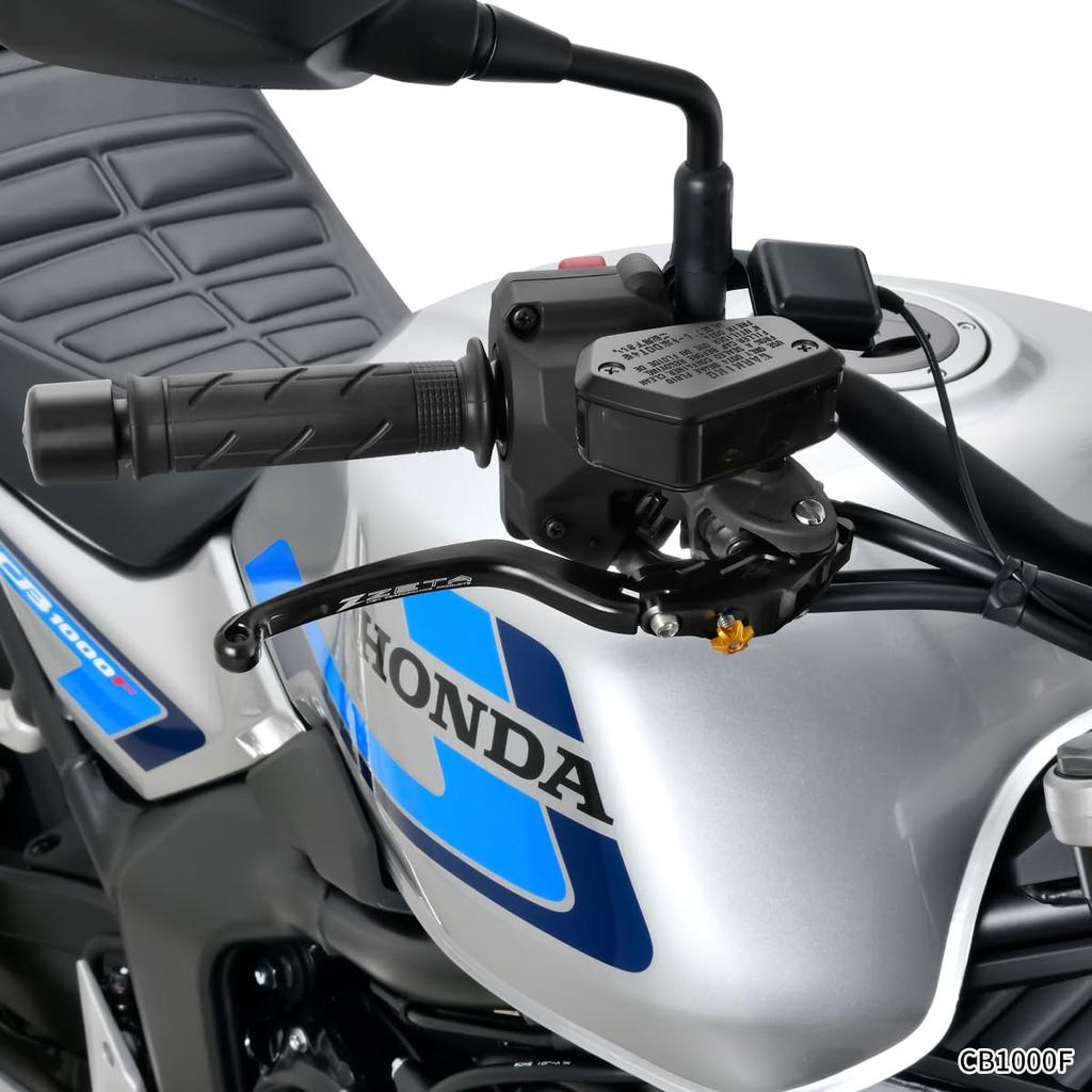 ZETA RACING Pilot Brake Aluminum with 20 Adjustable Lever Positions and Automatic Lever Return for Lever, Black, Foldable, High-Strength Alloy,