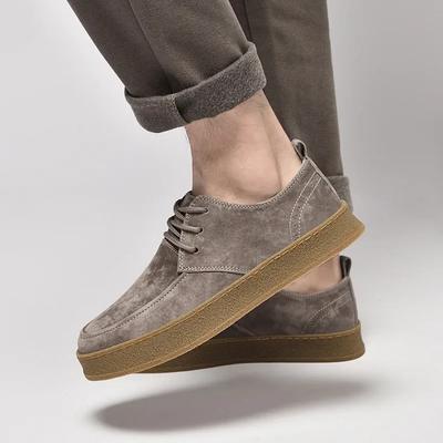 Mode Vintage Herren Lederschuhe Lässig Britisch Handgefertigt Werkzeug High Top Runde Zehenpartie Schnürschuhe Skateschuhe Herren Flache Designerschuhe2024