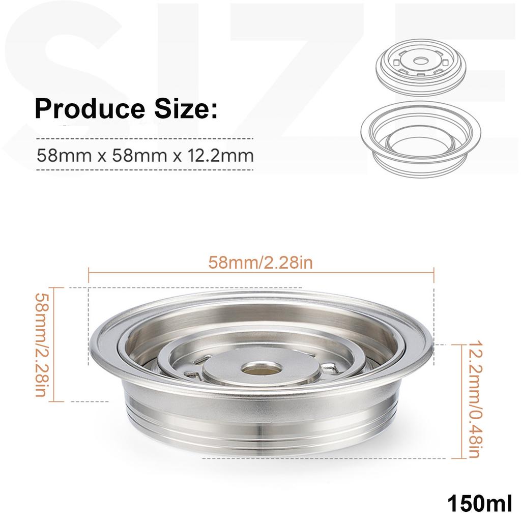 Innovative Coffee Tray Coffee Pods Converter Coffee Holder Coffee Converter Stainless Steel Texture for Coffee Pods