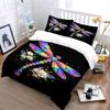 Rainbow Dragonfly Bedding Set Bedding Duvet Cover Set Duvet Cover Pillowcases (1 * Duvet Cover 2 * Pillowcases, without duvet insert)