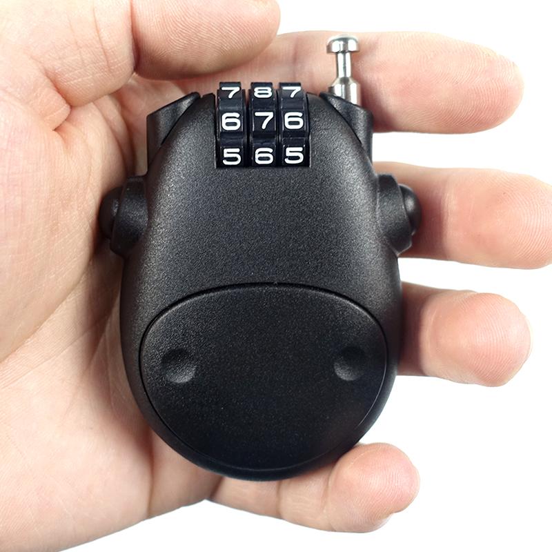 Cartoon Travel Luggage Lock Telescopic Wire Rope Padlock Multiple Uses Locker 3 Digit Password Lock Bike Motorbike Helmet Locks