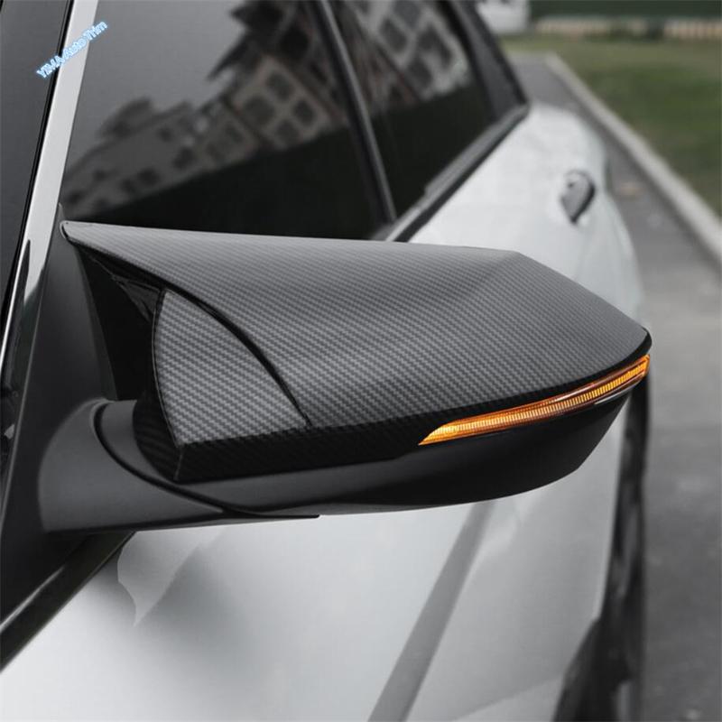 Rearview Mirror Cover Door Side Decoration Carbon Fiber Rear View Mirror Shell Cap For Hyundai Elantra Avante CN7