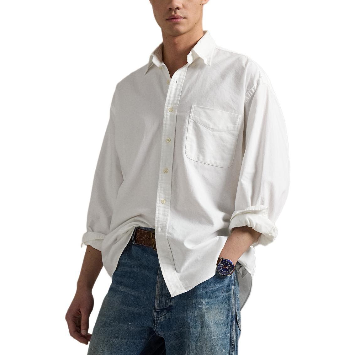 

Polo Ralph Lauren Loose Fit Cotton Shirt Men shirts White MNPOWOV16824250 S