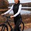 WOSAWE Höst/Vinter Dam Vindtät Fleece Ärmlös Varm Väst Reflekterande Silikon Vadderade Cykelbyxor Landsvägscykel Cykeldräkt