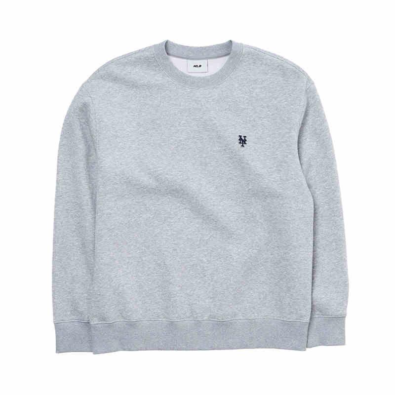 New MLB New York Mets Sweatshirt Unisex Heather Gray 3AMTB0646-09MGS