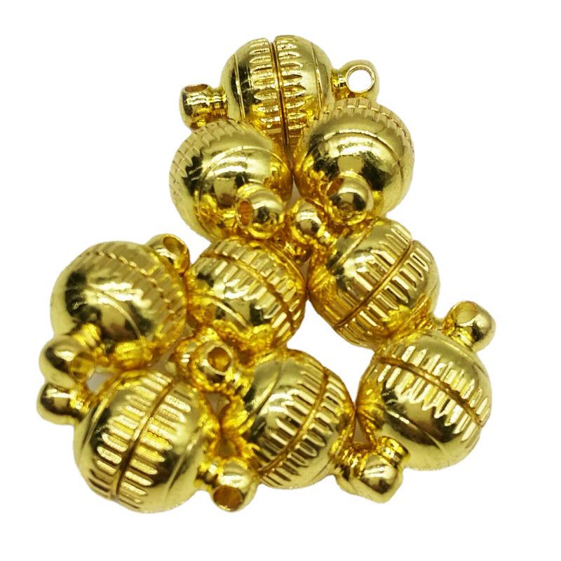 8mm Gold & Silver Magnetic Clasps for DIY Jewelry - P-066