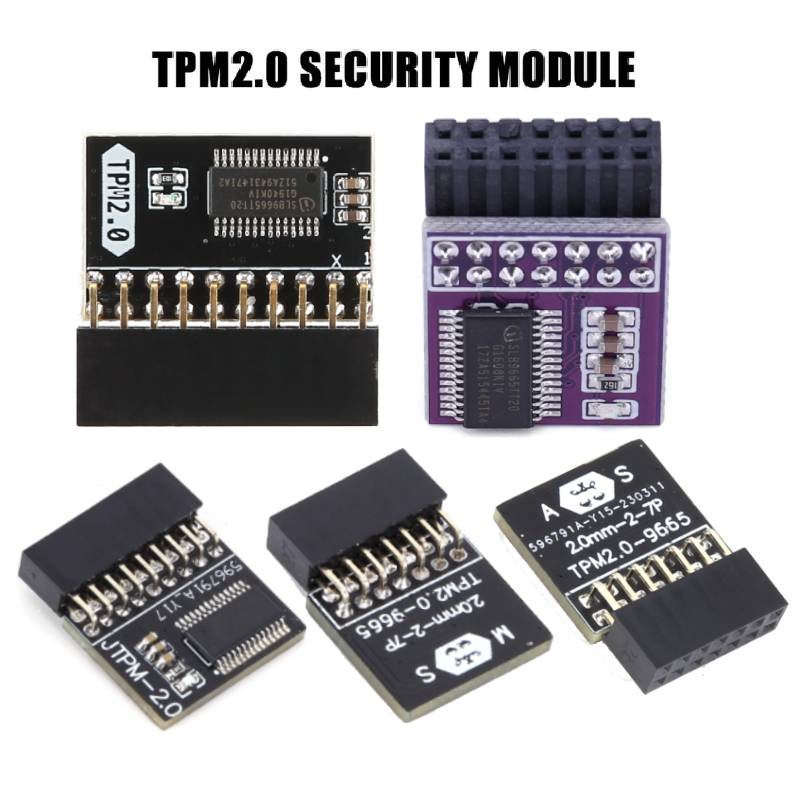 TPM 2.0-9665 Security Module 14 18 20 Pin For ASUS MSI ASRock WIN11 Encryption Security Module Remote Card TPM 2.0 Module Board
