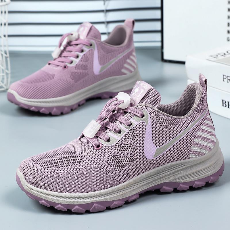 Shoes for Women's Summer New Travel Shoes Breathable Comfortable Middle-aged and Elderly Walking Shoes Soft Sole Running Shoes Outdoor Sports Shoes