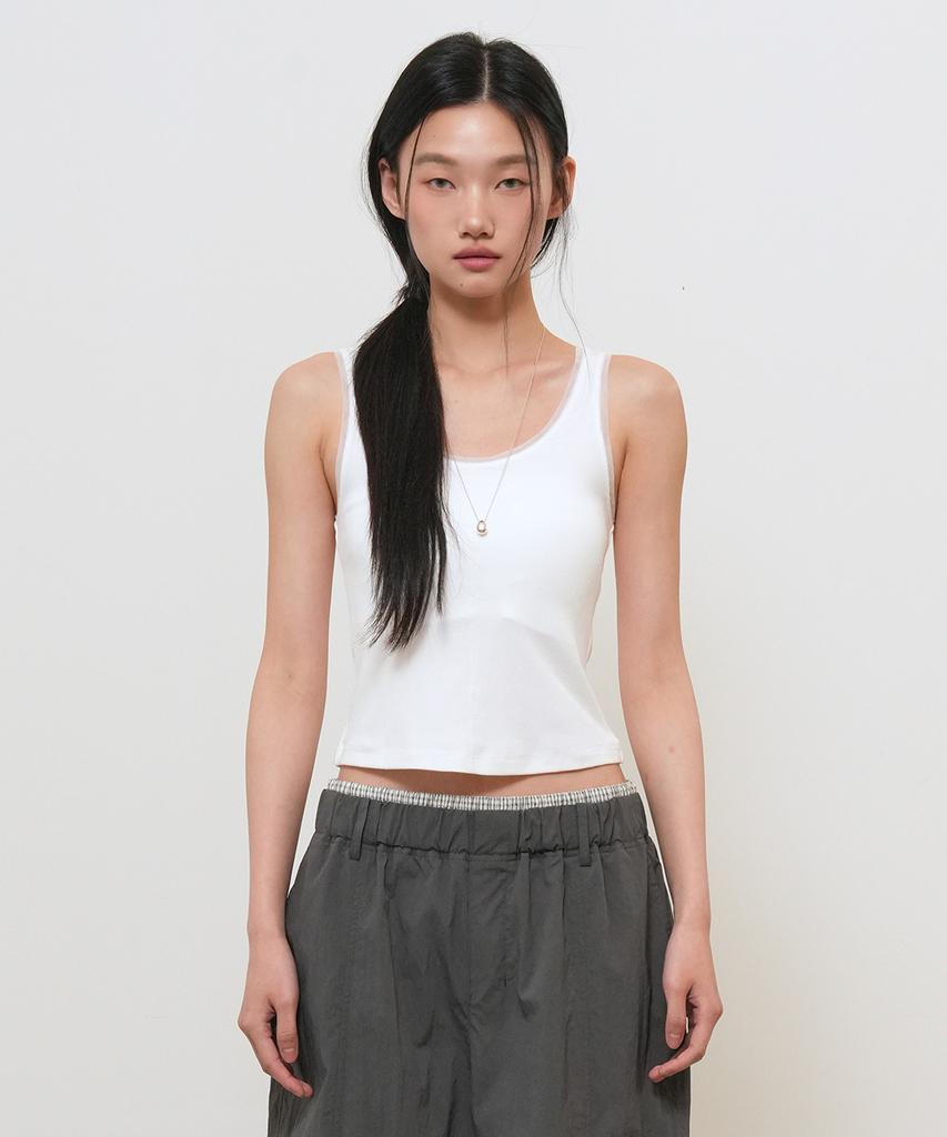 GENERALIDEA Sheer Layered Sleeveless [White] / Gf2Lts534