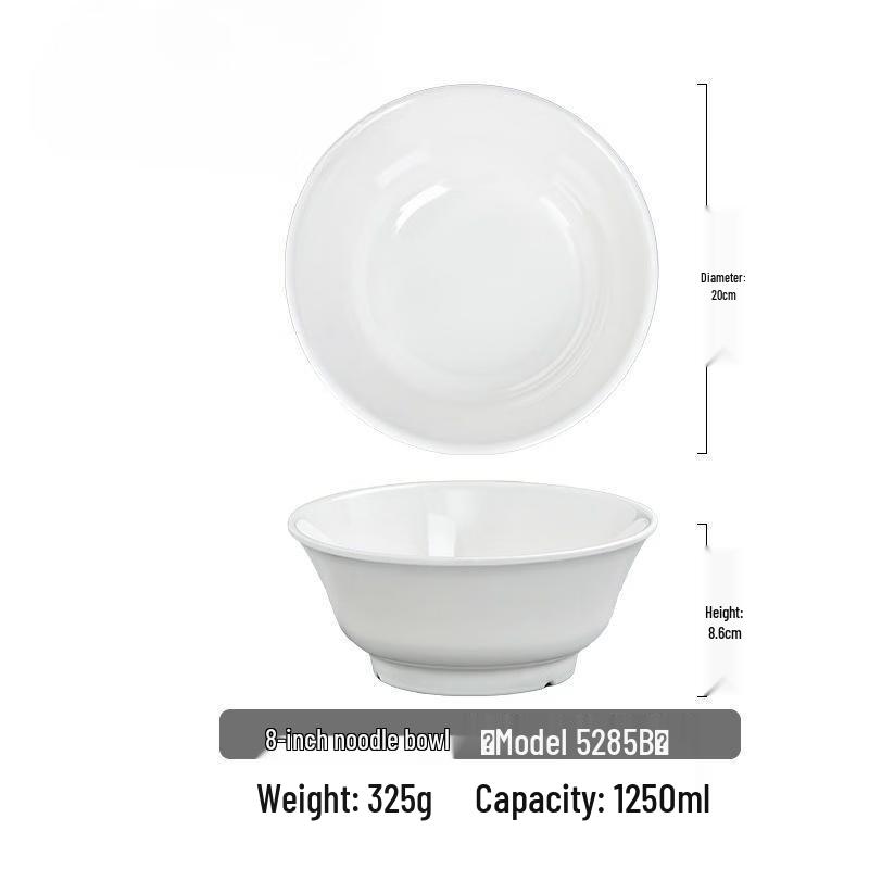 ZISIZ 8-inch Melamine Noodle Bowl