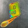 1PC Laser Gold Number 0 To 9 Motorcycle Sticker Waterproof for Motorcycle Helmets Fuel Tanks Car Windows Universal Vinyl Decals