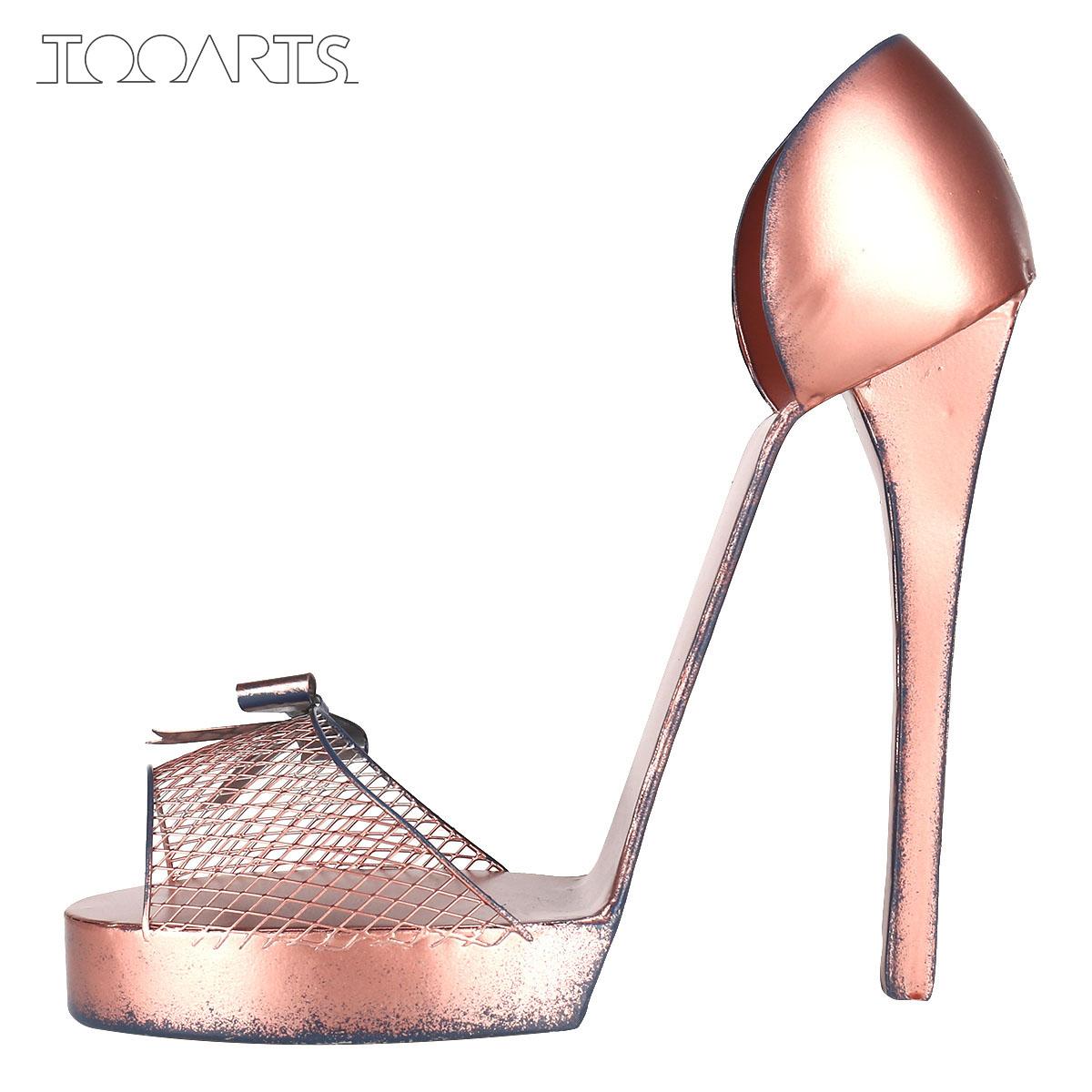 

Tooarts Винная полка на высоком каблуке Креативный держатель для вина Орнамент современного искусства Декор гостиничного шкафа Декор стола