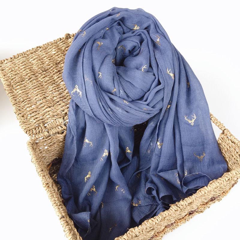 Hemp Cotton Bronzing Scarf, Widened Long Warm Windshield Shawl, Japanese Literary Women'S Scarf Shawl