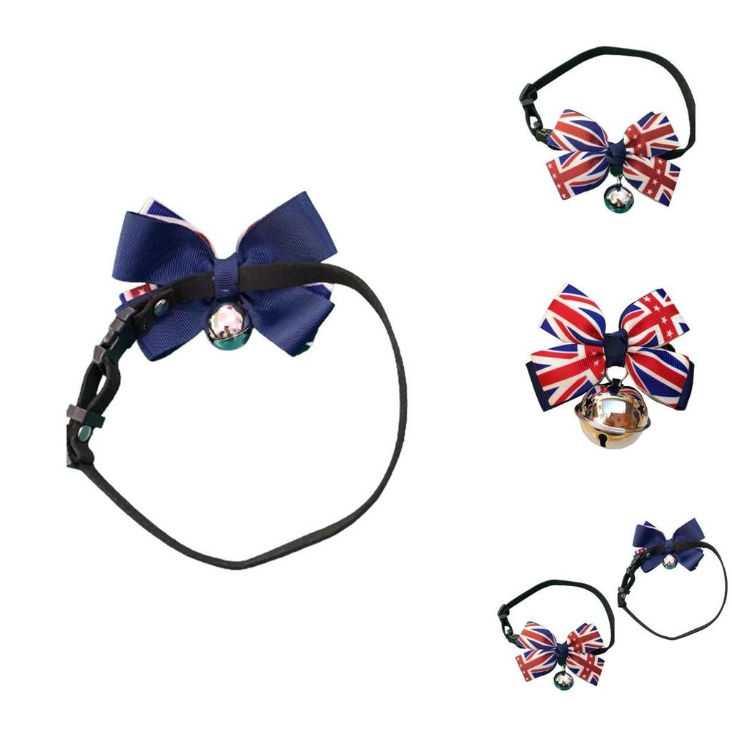 British Flag Bell Collar For Pets With Adjustable Size Great For Decorating Your Furry Friends