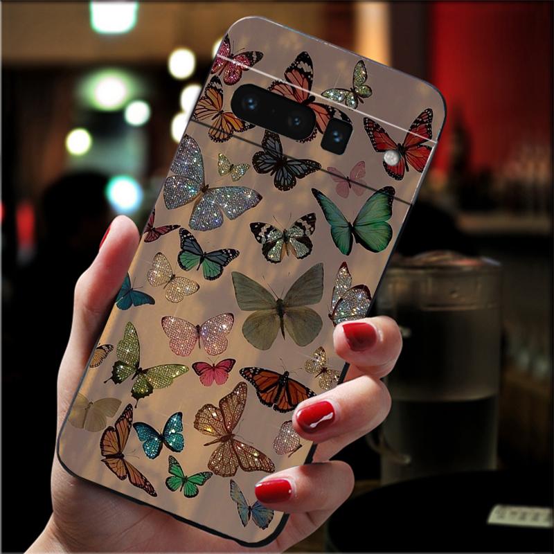 

Purple Pink Butterfly Carcasa Funda Phone Case For Google Pixel 10 9 Pro XL 9A 8 7 6 Pro Pixel 8A 7A 6A Pixel 8 7 6 5 Case Google Pixel 9