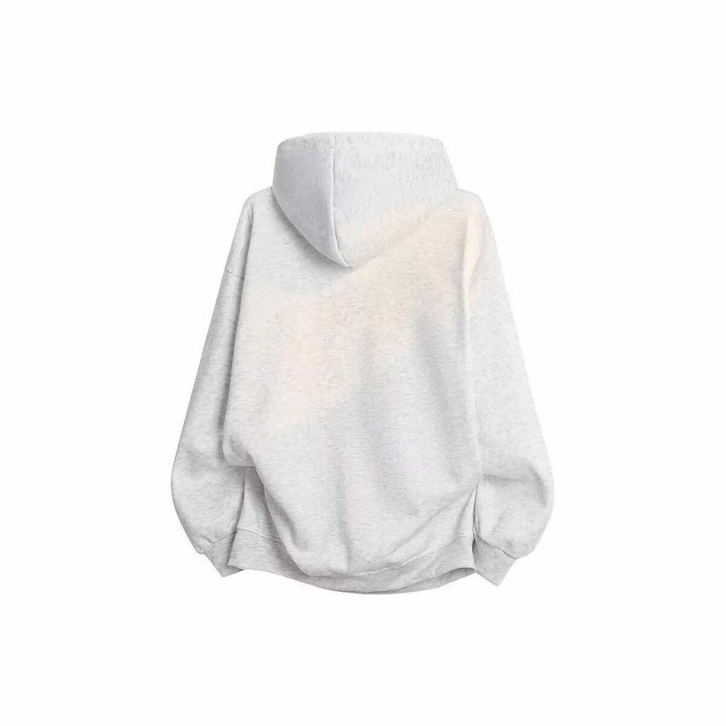 Men's American Style Letter Print Autumn/Winter Hoodie – College Style, Plus Velvet, Thickened Sweatshirt