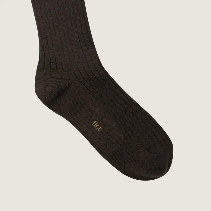 Ribbon Over Knee socks_Brown