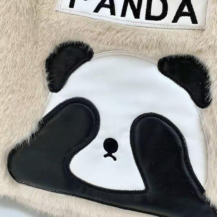 Panda Plush Tote Bag - Large Capacity Handbag for Women