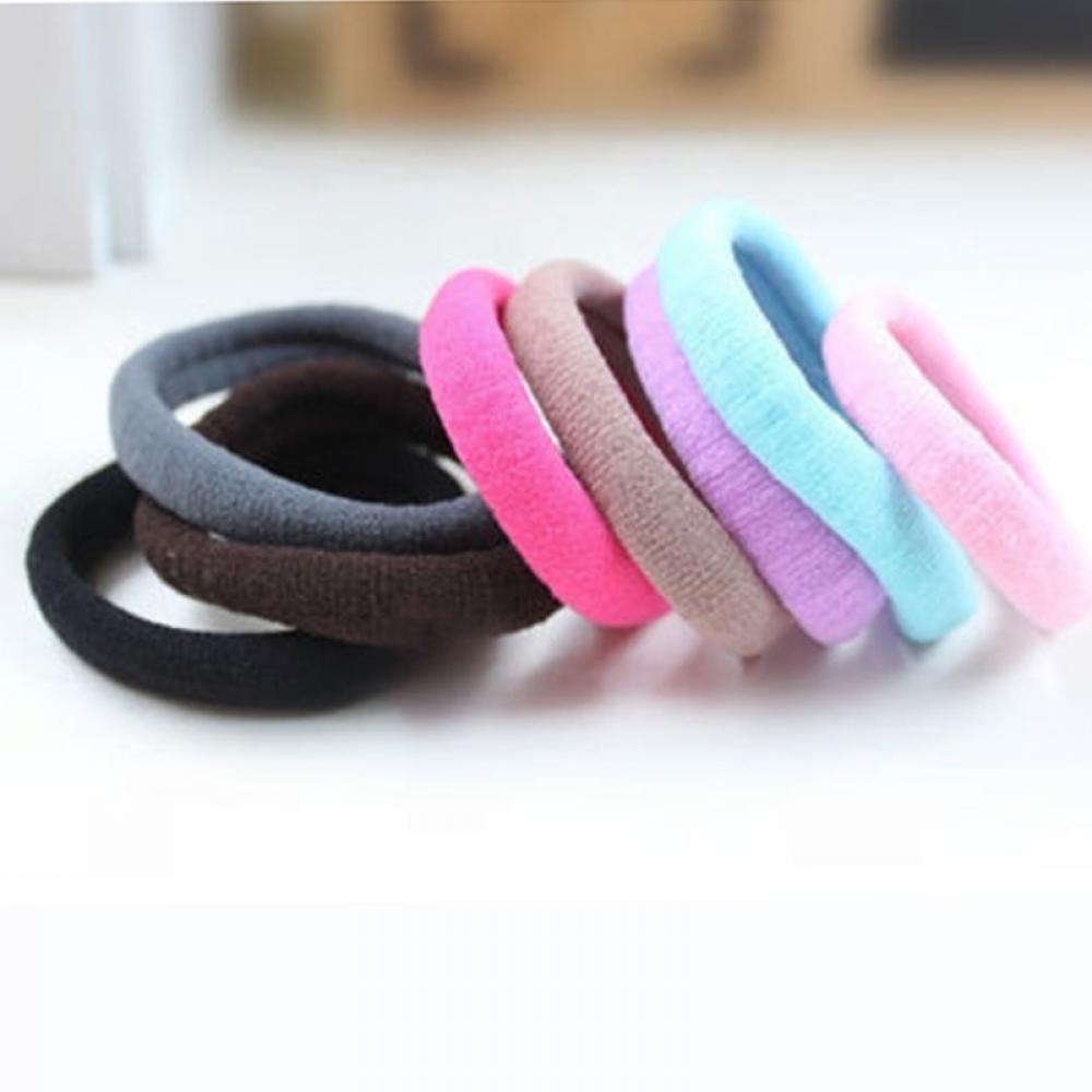 10 PCS Fashion Elastic Women Candy Color Hairband Ponytail Holder Hair Rope