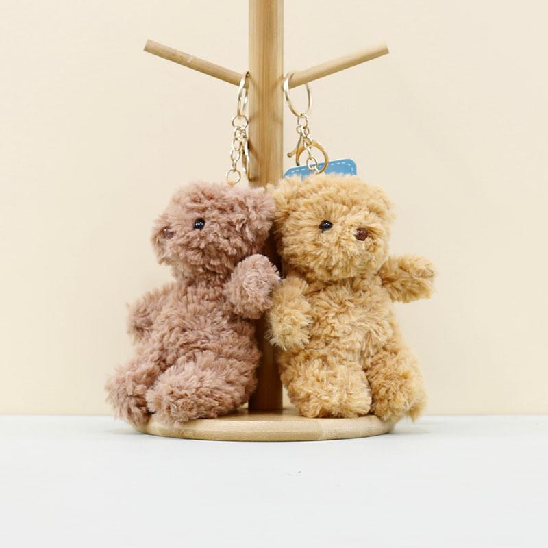 Bear Cute Plush Toy Doll Keychain Cartoon Bag Pendant Accessories Gift Children