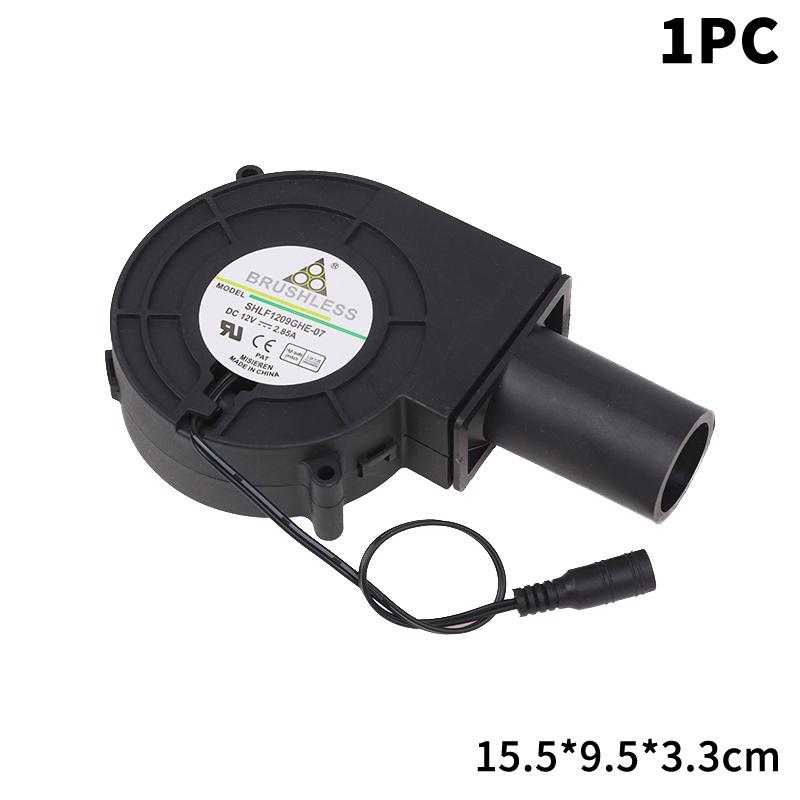 220V'den 12V'a Ayarlanabilir Blower Fan Büyük Hava Hacimli Turbo Fan Dış Mekan Kamp Barbekü Pişirme Kömür Başlatıcı İçin