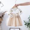 Toddler Girl Dresses Casual Short-sleeve Straps Cute Floral Sundress Summer