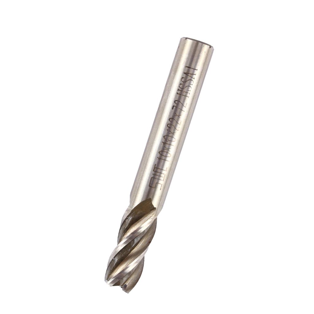 Vysokokvalitný 4mm12mm HSS CNC fréza so štyrmi drážkami s valcovou stopkou, vrták