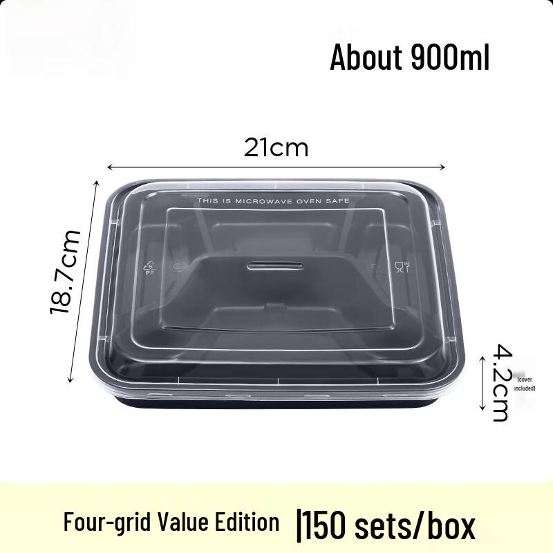 Molona Disposable Compartment Bento Boxes