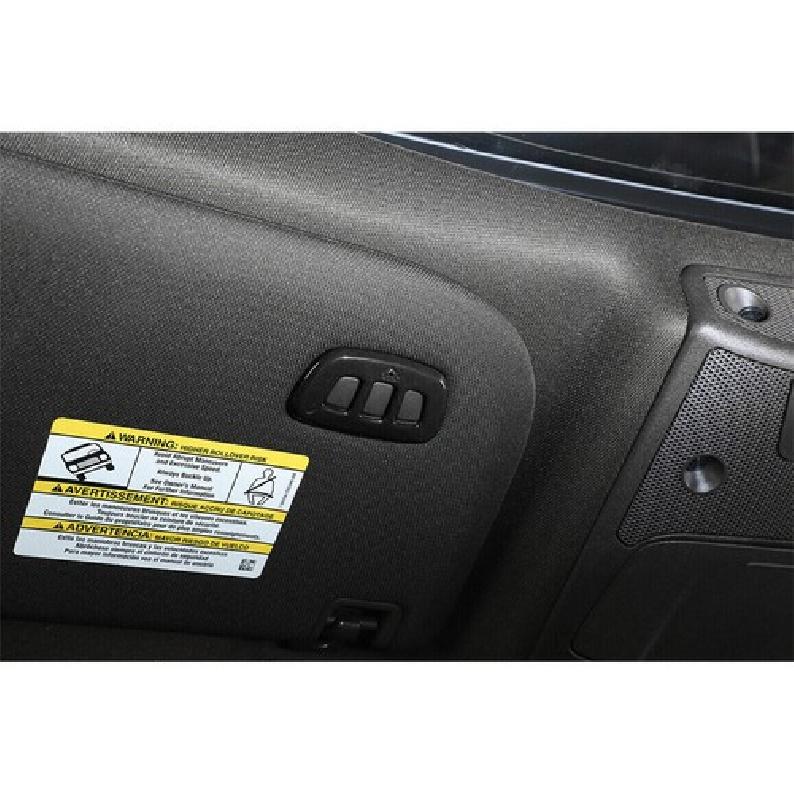 Roof Garage Control Button Cover Trim 1* For Ford F-150 2015- Bright Black