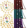34pcs Butterfly Dreadlocks Beads Dread Locks Hair Braid Tubes Hollow Out Hair Ring  Hair Jewelry