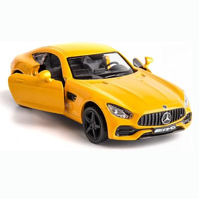 1/36 Scale Diecasting Alloy Car Model Benz AMG GTS Μοντέλο αυτοκινήτου Παιχνίδι Αυτοκίνητο Πίσω Οχήματα Παιχνίδι Αυτοκίνητο για νήπια Δώρο Παιδιά Αγόρια Κορίτσια (Κίτρινος)