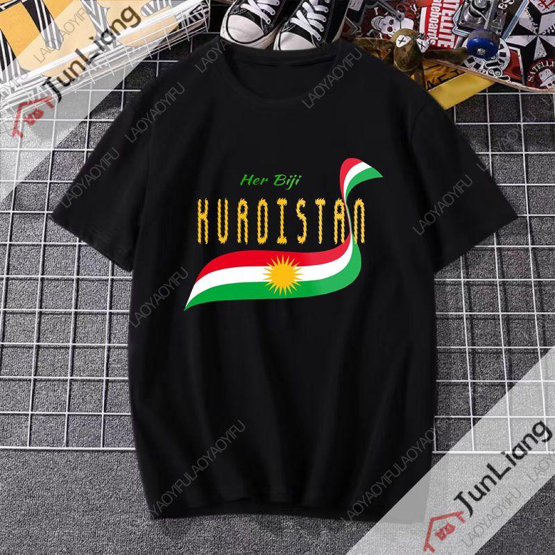 Blusa Kurdistan Donna Psichedelica Retro 2025 Maglietta Divertente Stampa Grafica Top Retro Comodo Harajuku Estetica Abbigliamento