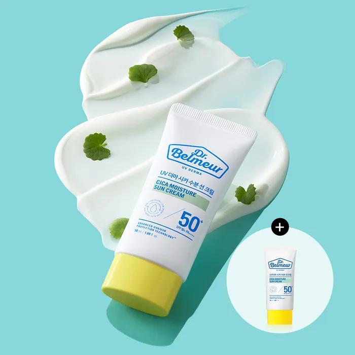 [1+1] The Face Shop Dr. Belmer UV Derma Cica Moisture Sun Cream 50ml