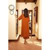 Anni Designer Women' Rayon Viscose Solid ALine Kurta With Palazzo (Dhruvika Rust Rust Small)