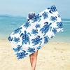 Blue Sea Turtle Beach Towel 2D Flat Printed Peach Skin Bath Towel Sand Free Summer Travel Blanket For Seaside Holiday Trip