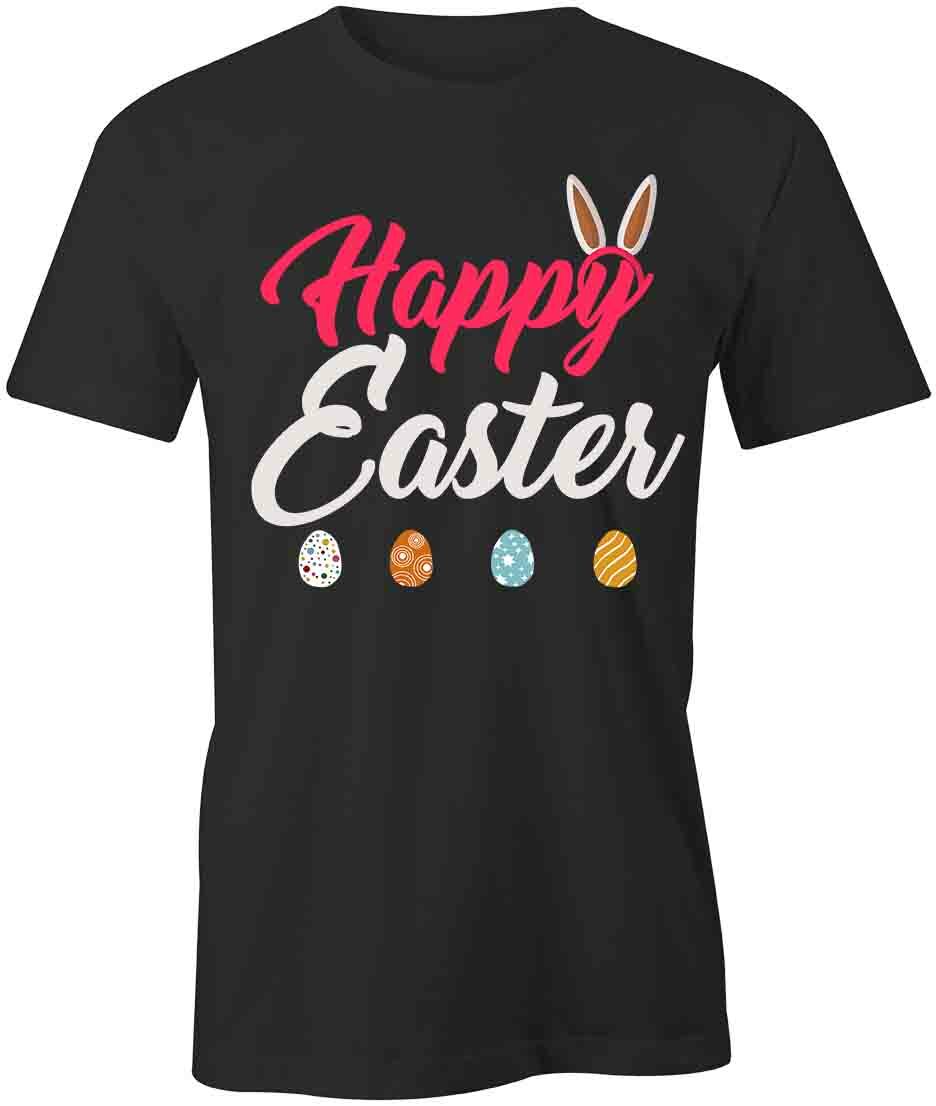 HAPPY EASTER TShirt Tee Short-Sleeved Cotton CLOTHING HOLIDAY S1BCA232 L