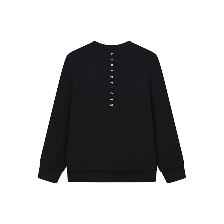 Fila Athletics Logo Print Pullover Crewneck Sweatshirt Men Sweatshirt Deep-Black A11M141204F-BK