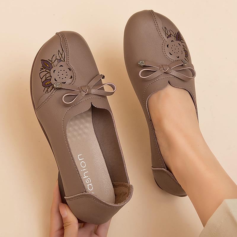 Baiomawzh Donna Scarpe Basse Anello Per Dito Del Piede Cinturino Alla - Foto 6