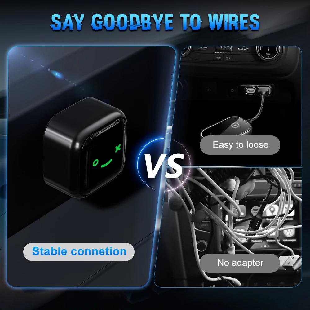 NEW 2 In 1 Wireless CarPlay Android Auto Adapter USB Dongle Smart Mini Box Plug And Play For VW Toyota Nissan Honda Ford Benz