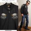 Eagle Embroidered Ska Jersey Black L [Banson] NVSZ-2406