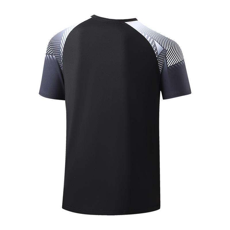 Red Gradient Quick-Dry Badminton and Table Tennis Training T-shirt for Men and Women